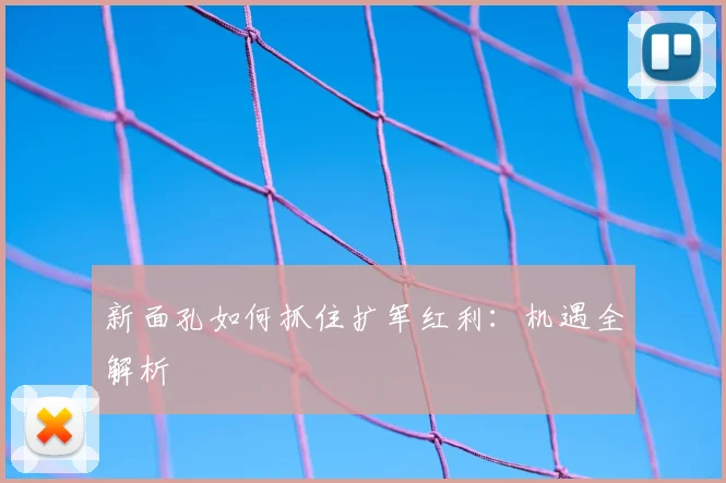 新面孔如何抓住扩军红利:机遇全解析